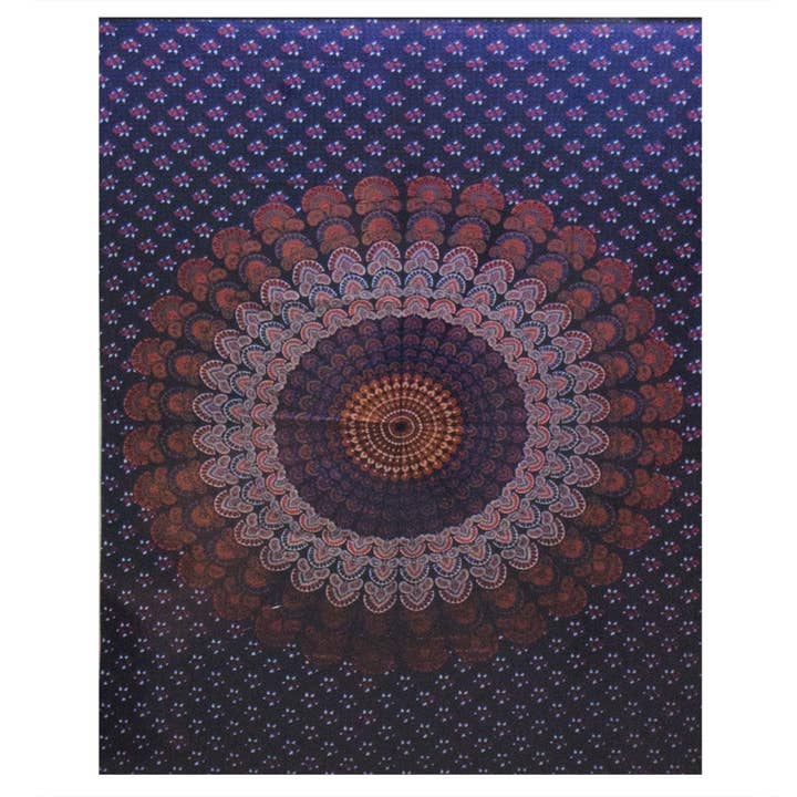 Grande tapisserie mandala kaléidoscope unique pour la vente par Official Store