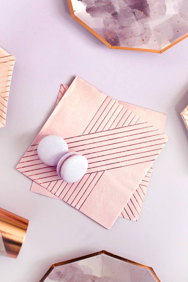 Harlow & Grey - Wholesale Disposable Napkin - Amethyst - Pink Lunch Paper Napkins1