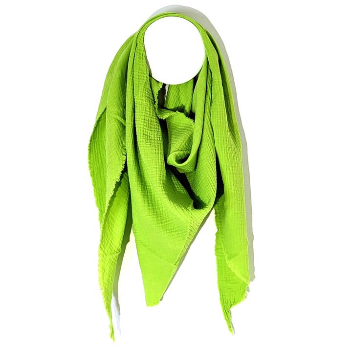 Tempest Designs – wholesale Scarf – Women's – Italian cotton raw edge plain scarf5