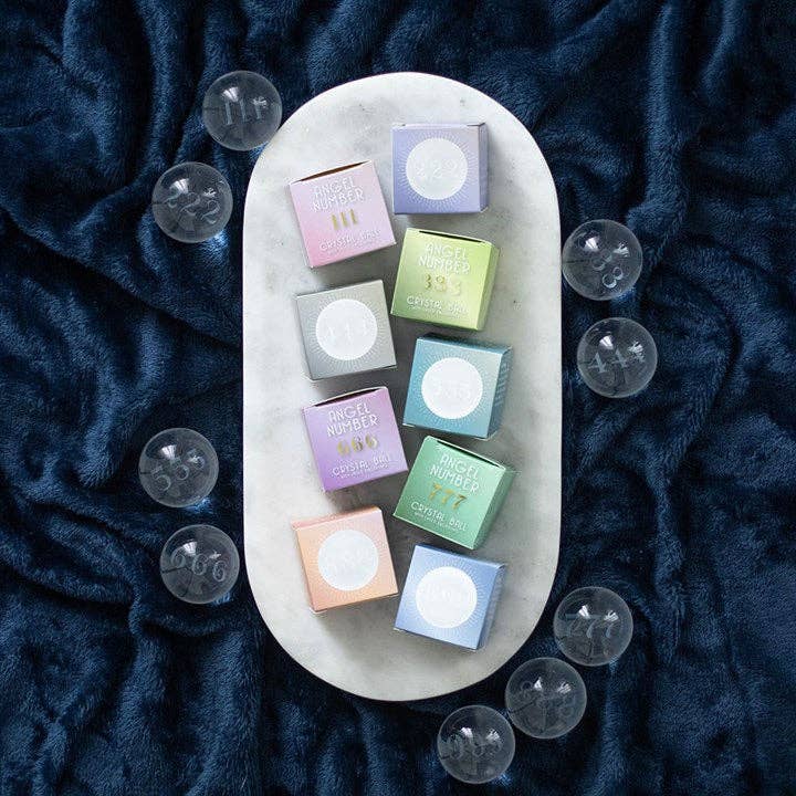 Something Different Wholesale - Wholesale Spirituele steen/kristal - Set van 9 Engelengetal Kristallen Ballen3