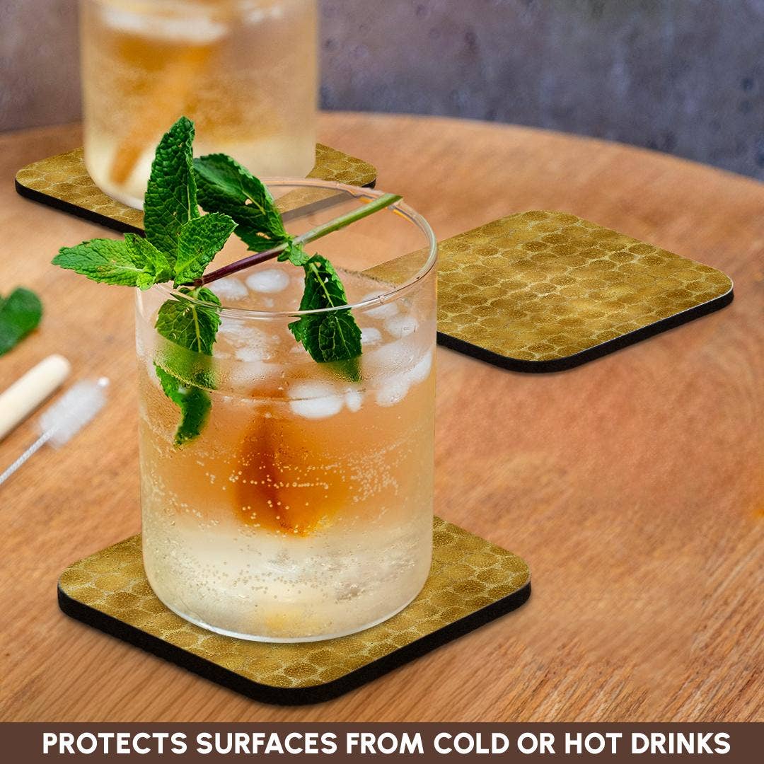 3dRose - Wholesale Coasters - 3dRose, Image of Gold Glitzy Floral, Coaster9