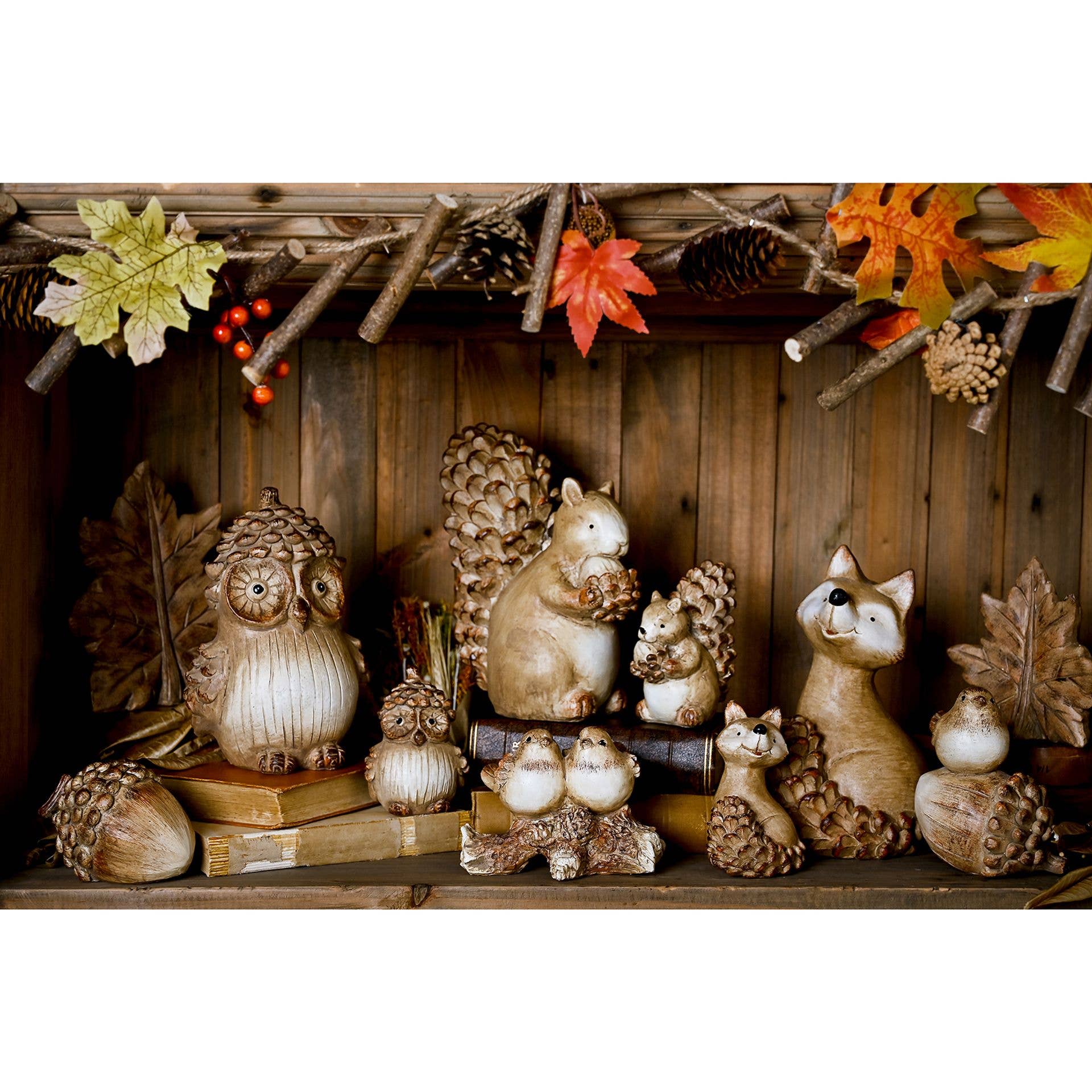 WIDDOP and Co. - Wholesale Ornament - Country Living Wood Effect Resin Owl - Small5