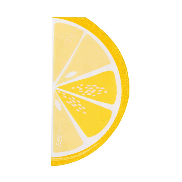 LEM1138 - Lemon Slice Dinner Napkin for wholesale by My Mind’s Eye
