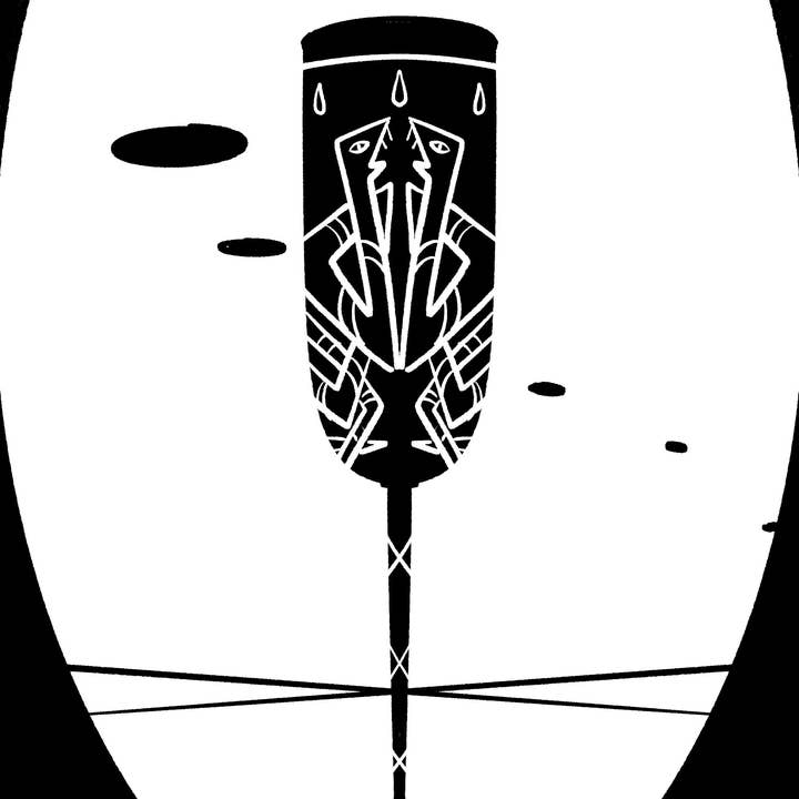 Poster in bianco e nero di calice malvagio con serpenti per la vendita all'ingrosso da parte di Tostoini