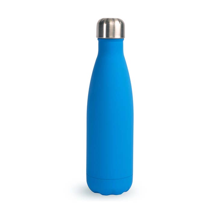 Sagaform GmbH - Wholesale Water Bottle - Sagaform Nils Steel Bottle Rubber Finish, Black Or Blue1