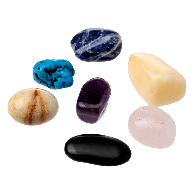 Puckator Ltd - Wholesale Spiritual Stone/Crystal - Mini Set of 7 Chakra Stones3