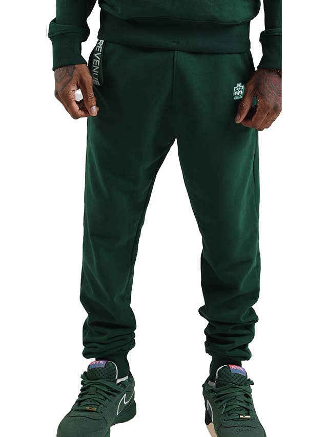 Pantaloni Crest Pant Geneva Verde con Bianco per la vendita all'ingrosso da parte di REVENUE BRAND