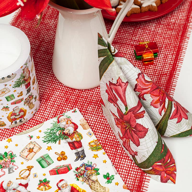 Home Fashion - Carl Dietrich GmbH – Großhandel Einweg-Serviette – Lunchservietten Amaryllis2