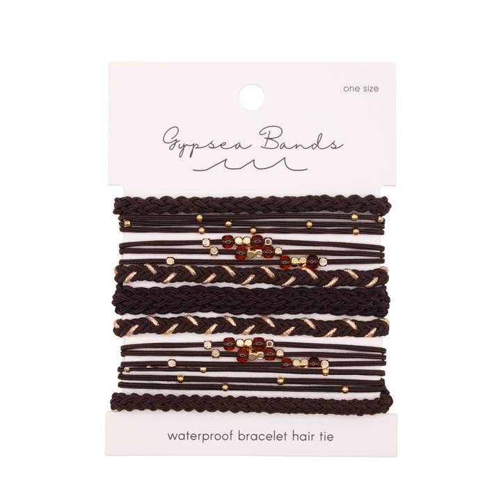 Bracelets Élastiques Mocha (Pré-emballage de 10 cartes) pour la vente par Gypsea bands