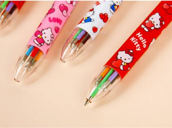K-Wonderland - Wholesale Pen - Sanrio Characters 6 Color Ball Point Pencil- 0.7mm 6