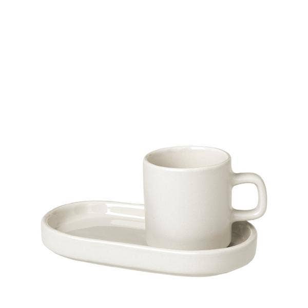 PILAR Espresso Cups with Trays, Set of 2 for wholesale by blomus