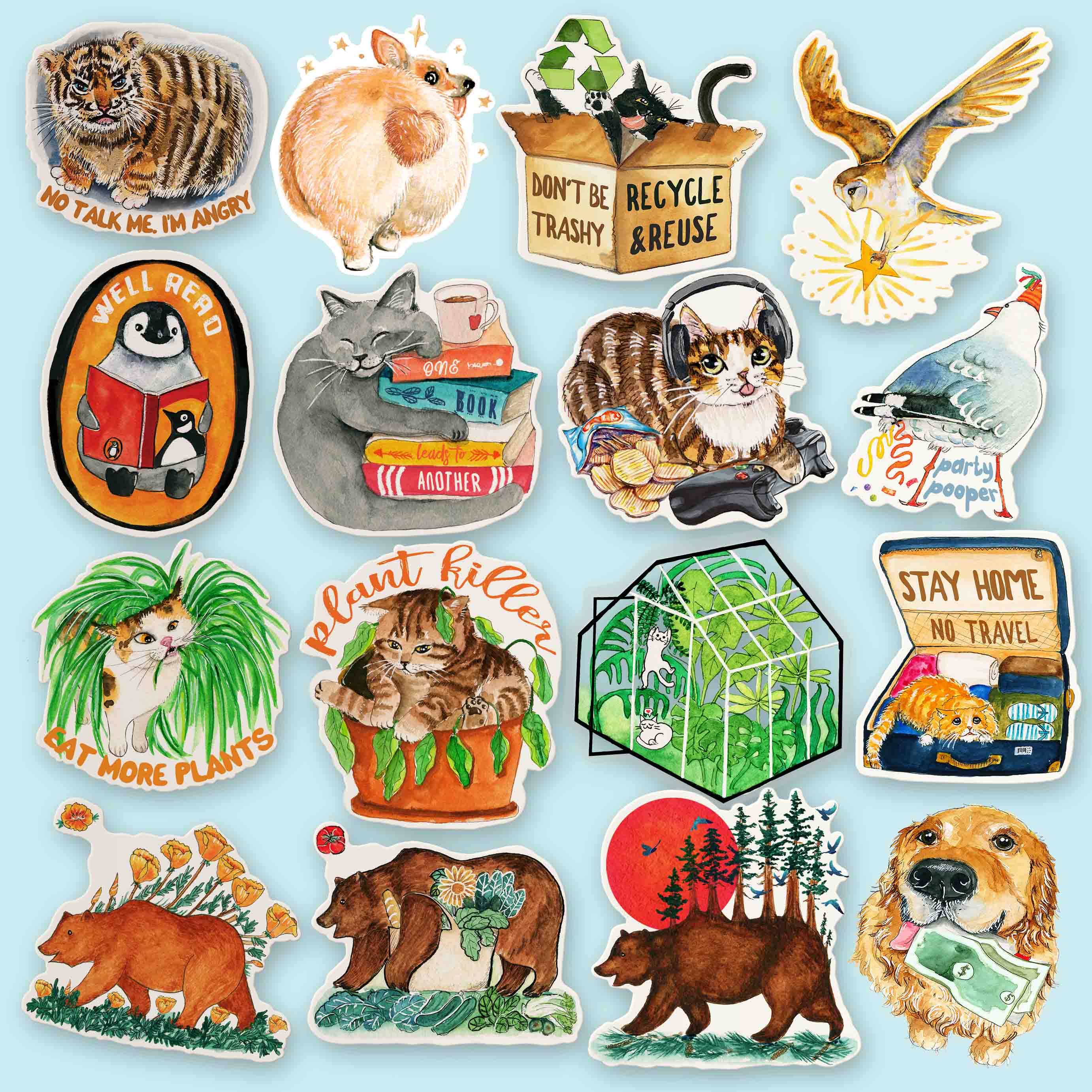 Liyana Studio - Wholesale Sticker - Shiba Inu Dog Resist - Funny Vinyl Sticker6