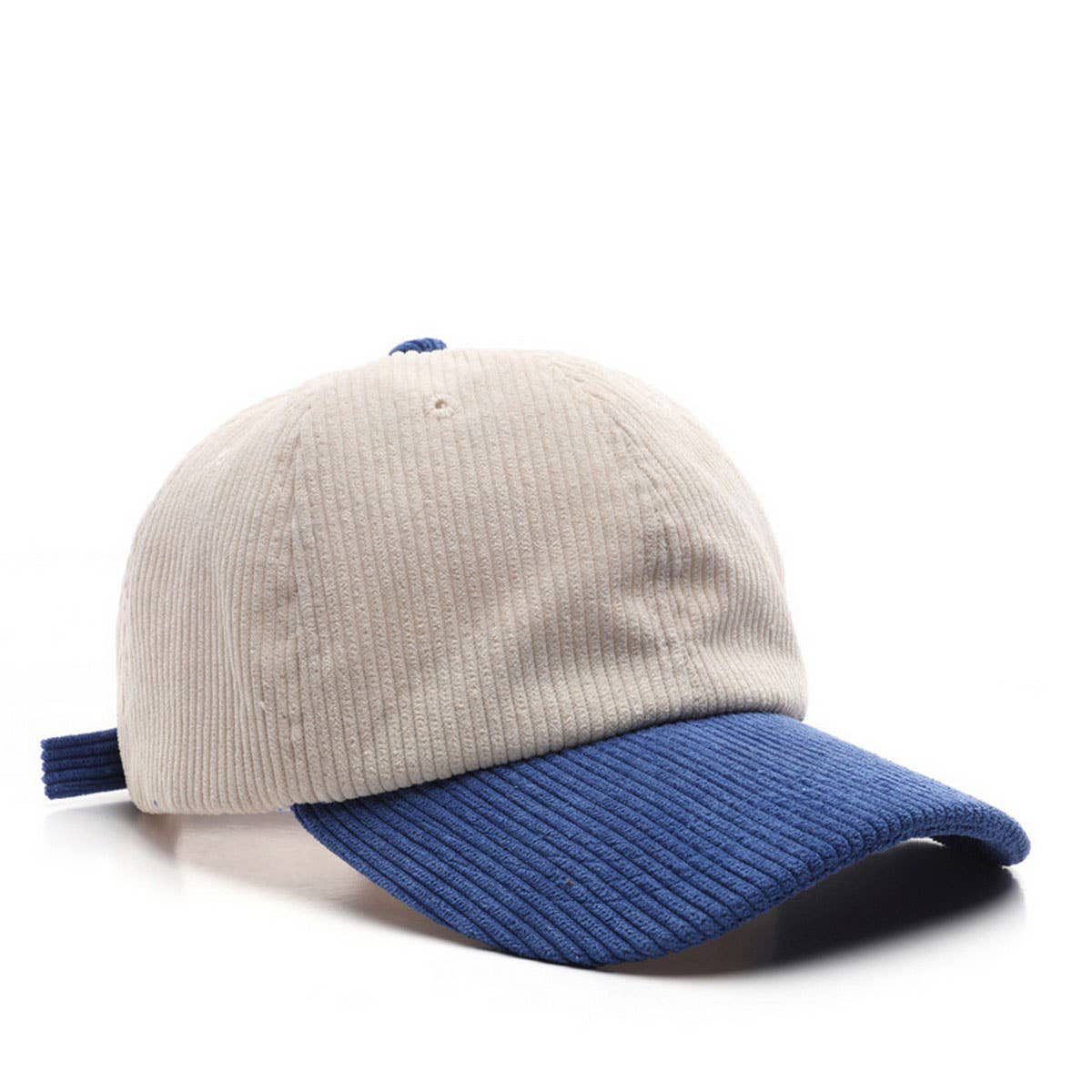 ACCITY - Wholesale Baseball Cap - Unisex - SOLID COLOR PLAIN CORDUROY COLORBLOCKED CAP_CWAH28090