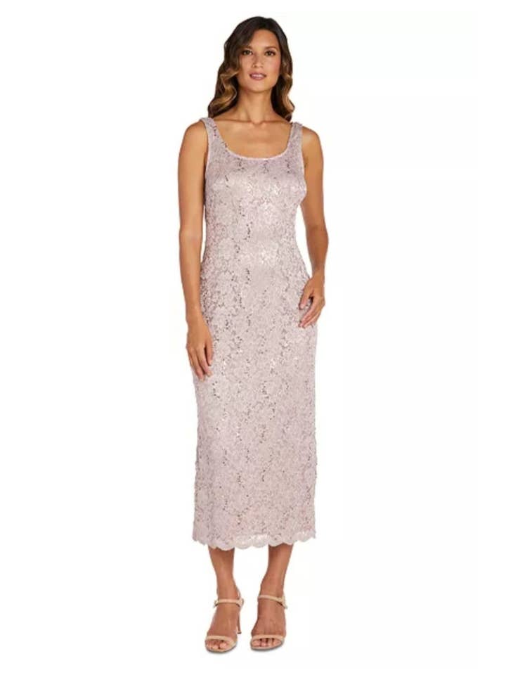 BLUSH RM Richards Sequin Lace Two-Piece Jacket Dress for wholesale on Faire2