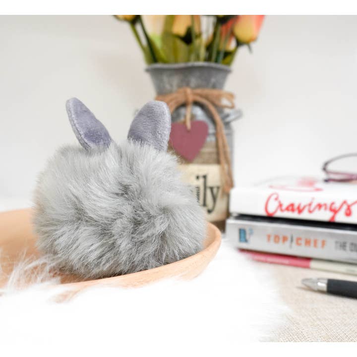 littletwinkleco - Vendita all'ingrosso Portachiavi - Donna - Portachiavi coniglietto con soffice pompon/portachiavi coniglietto in pelliccia di peluche