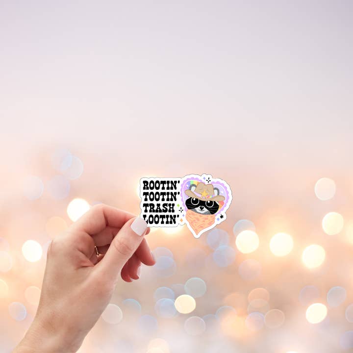 Ashlish Designs - Wholesale Sticker - Rootin' Tootin' Trash Lootin' stickers1