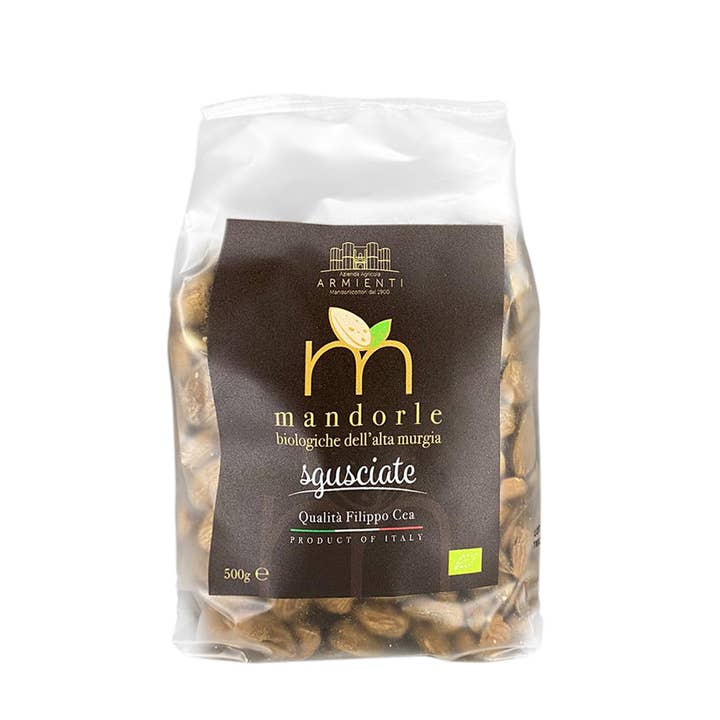 Organic Shelled Almonds 500gr for wholesale by ArmientiBio