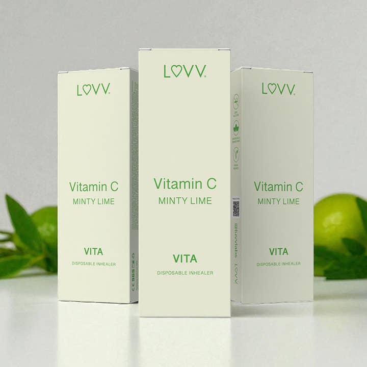 LUVV Labs - Wholesale Oral Supplement/Vitamin - 10 LUVV VITA Vitamin C Infused Minty Lime Flavored Inhealers1