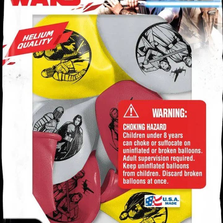 Pioner - 12 „Star Wars de sidste Jedi Mylar balloner (6kt) for engroshandel hos Party Expo, LLC