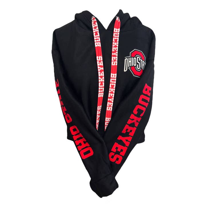 Ohio State OSU Buckeyes Furry Hoodie for wholesale by Lojo Collegiate Apparel