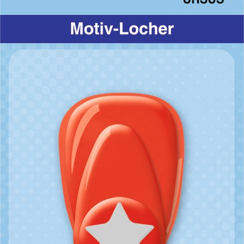 “Star” motif hole punch, small for wholesale by URSUS® / Buntpapierfabrik Ludwig Bähr GmbH & Co. KG