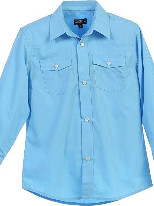 b-one inc - Wholesale Buttoned-down shirt – Men's - Men's Casual Western Solid Long Sleeve Shirt with Pearl Snaps GB-LS95W4