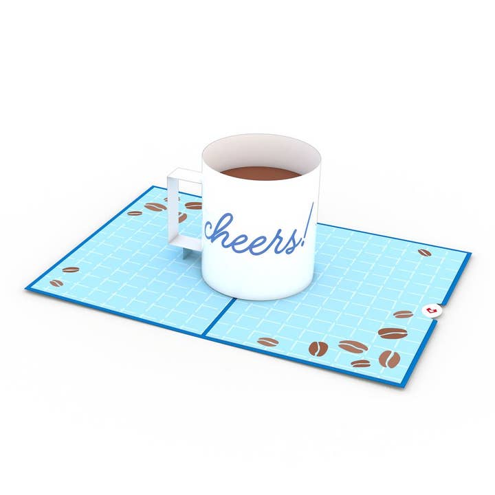 Lovepop Cards - Wholesale Everyday Greeting Card - Thanks A Latte 5''x7'' Card, Mug, Cup