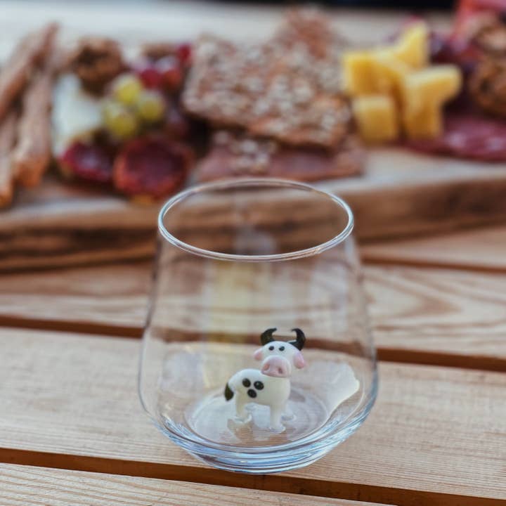 Minizoo – Engroshandel Drikkeglas/kop – Håndlavet Murano-glas ko-drikkeglas