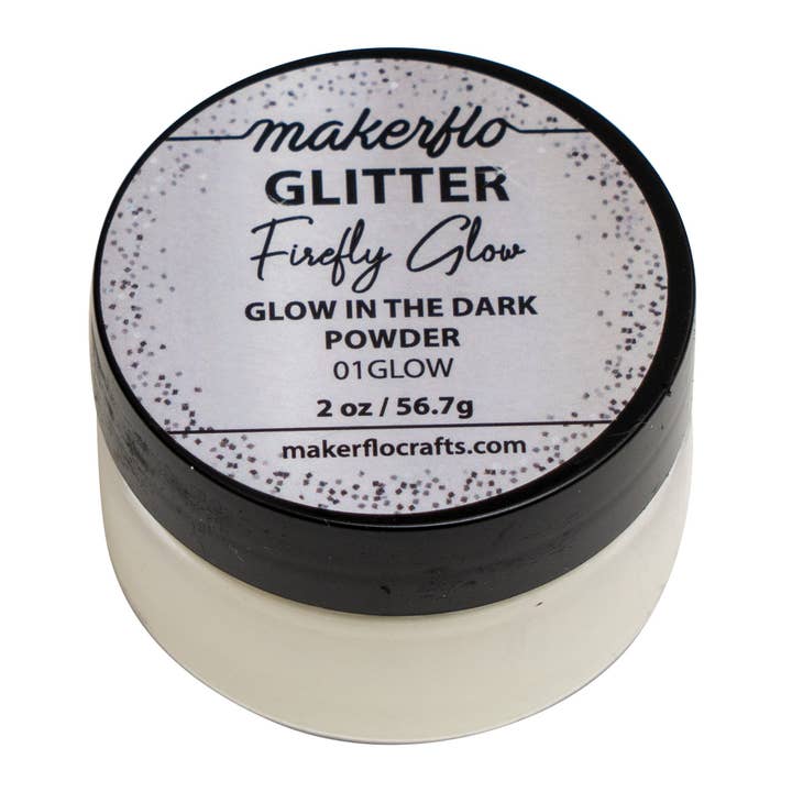 MakerFlo - Wholesale Body Glitter/Shimmer - Makerflo Green Firefly Glow in the Dark Powder - 1 oz Jar
