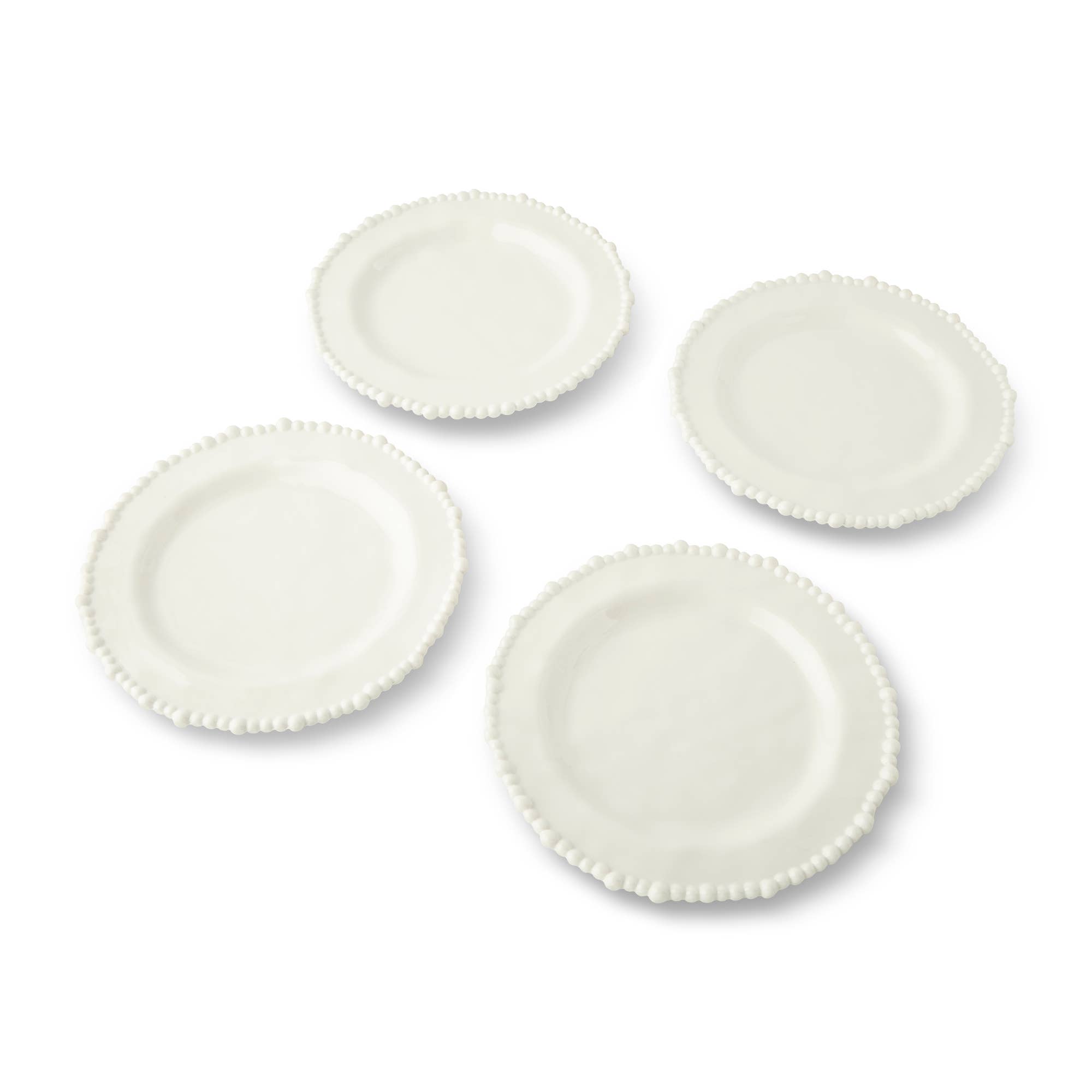 Core Home - Wholesale Dinner Plate - 4pk 10.5'' Beaded Edge Dinner Plate - White1