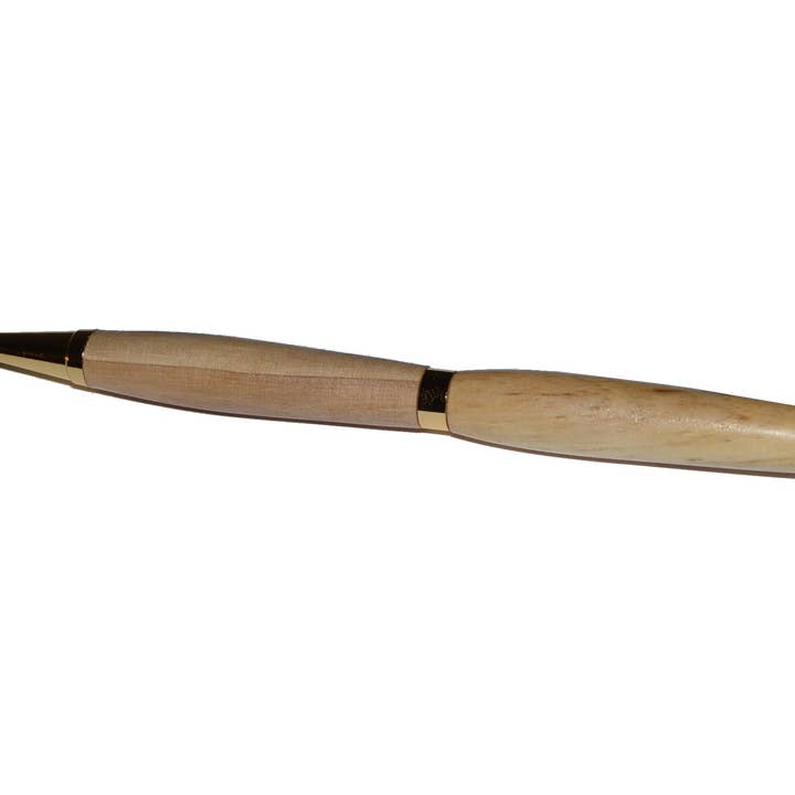 Caneta esferográfica artesanal em madeira de nogueira com torneamento personalizado por atacado de Huizbirn