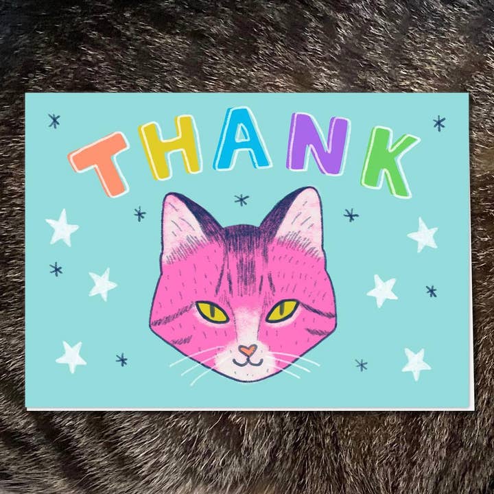Thank Card for wholesale by Frau Meow