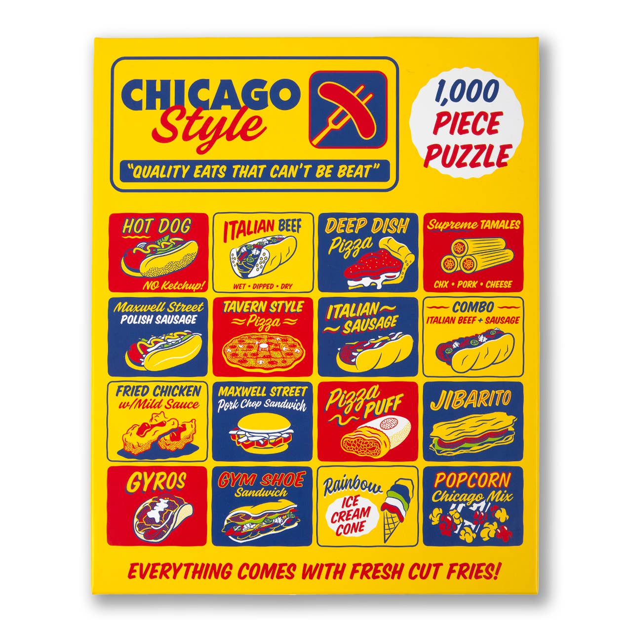Transit Tees - Wholesale Puzzle - Adult - Chicago Style Eats 1000 Piece Puzzle7