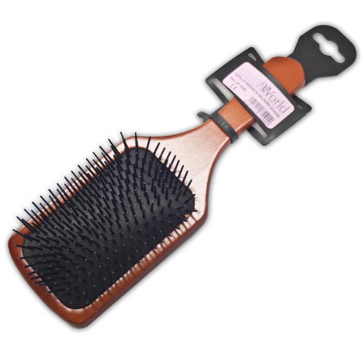 sesioMWorld - M·O·I Professional - Wholesale Hair Brush/Comb - Rectangular wooden racket brush large size