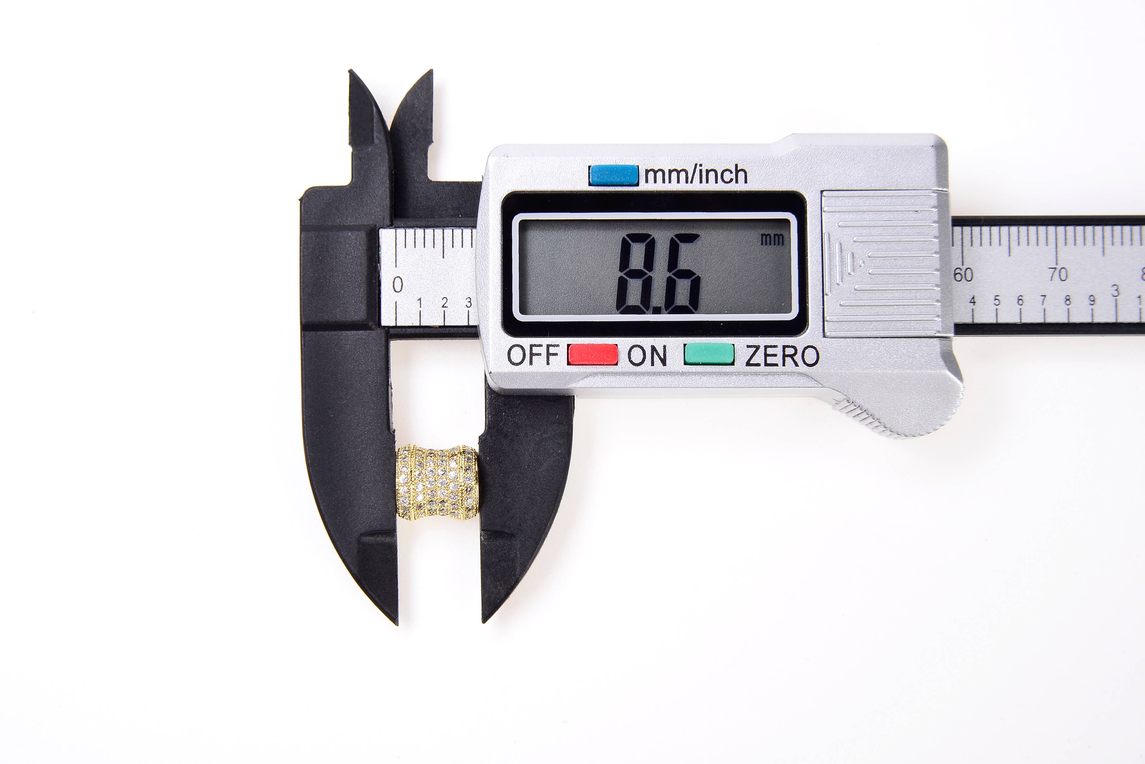 Beads Creation - Vente Perle - Perles d'espacement en tube cylindrique à grands trous remplies d'or, BD6953