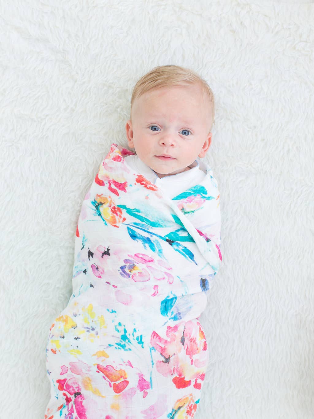 Stroller Society - Wholesale Swaddle - Baby - Baby Blankets Bamboo and Organic Cotton Muslin Flora2