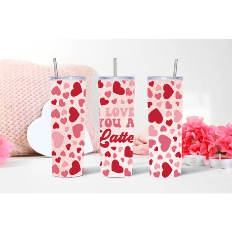 I Love You a Latte Tumbler for wholesale by Easy Teesy Shirts