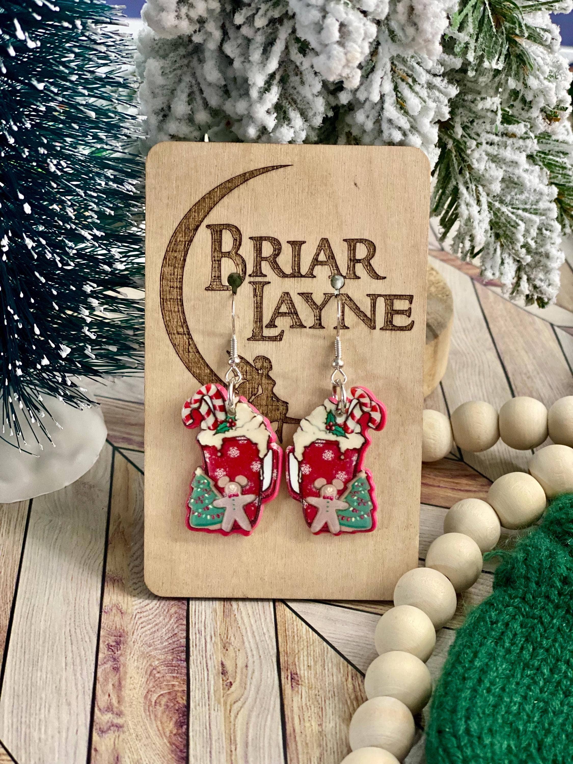 Briar layne - Wholesale Dangle Earrings - Christmas & Coffee Themed Earrings and Barista Gifts4