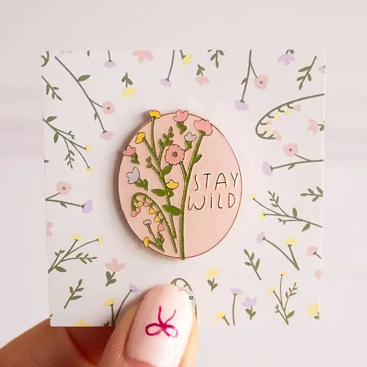 ***SPECIAL OFFER*** Stay Wild Pin Badge for wholesale by TreatBox