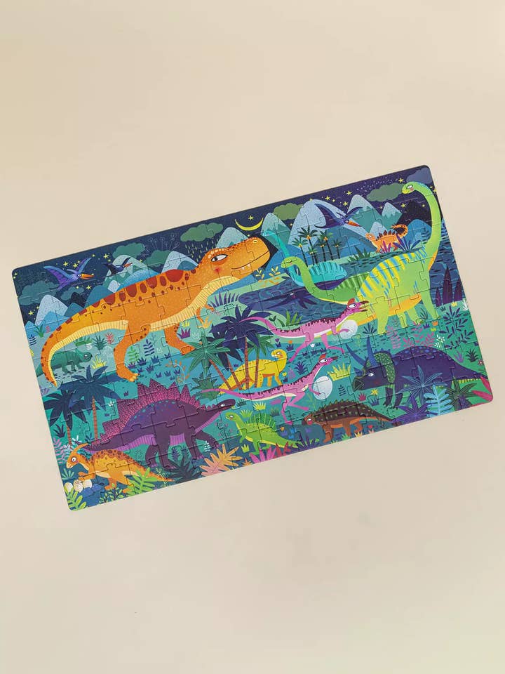 Rompecabezas de mano - Era de los dinosaurios - 104 piezas para venta al por mayor de Coco Village