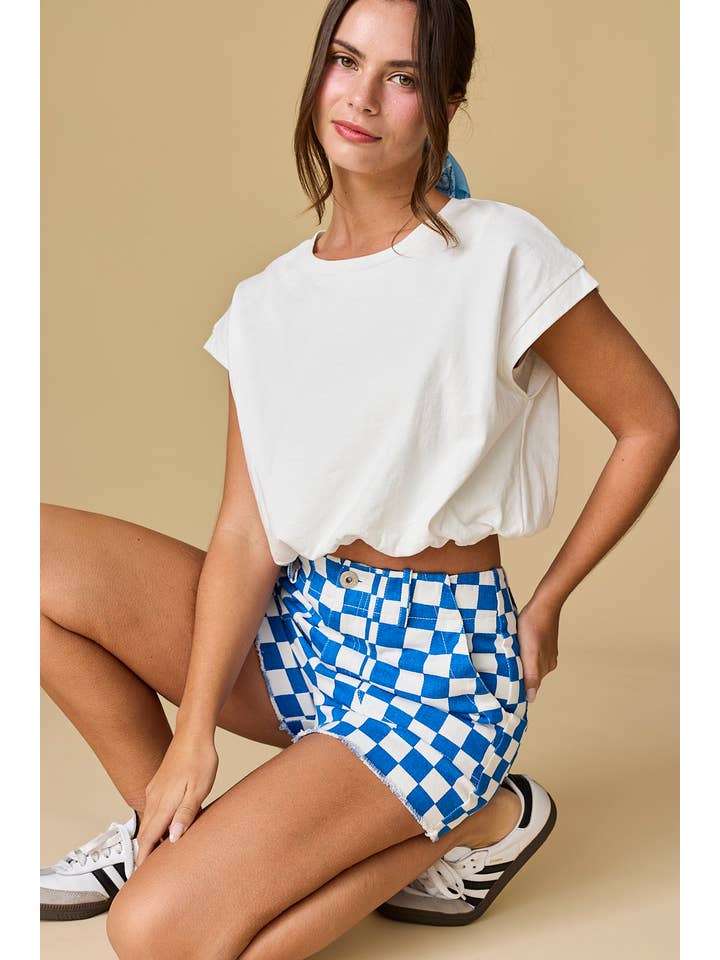 Papermoon - Wholesale Shorts - Women's - PP12128-1 - COLLEEN DENIM SHORTS28