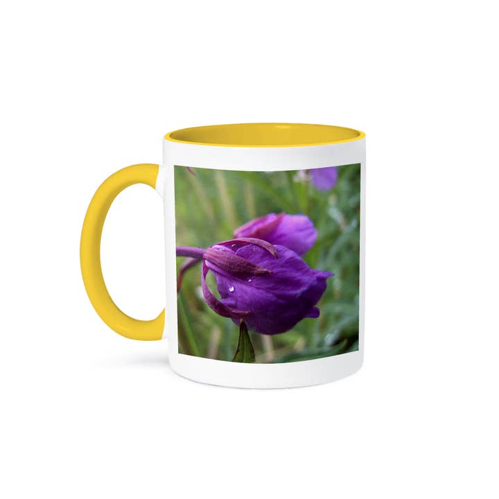 3dRose - Wholesale Coffee Mug - 3dRose, Fireweed The Flower of The Yukon Petals with Water Droplets 1, Mug