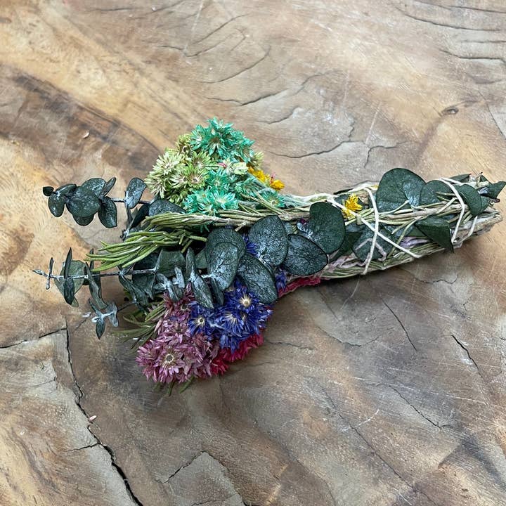 Andaluca - Wholesale Smudge Stick - 5" Colorful Floral Smudge Wand