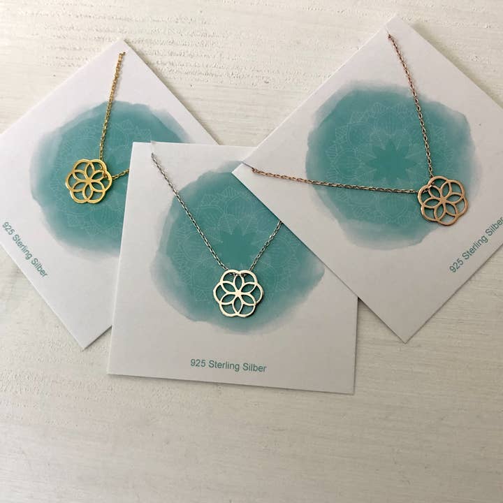 Lou Marie - Wholesale Pendant/Charm Necklace - necklace flower of life 925 silver1