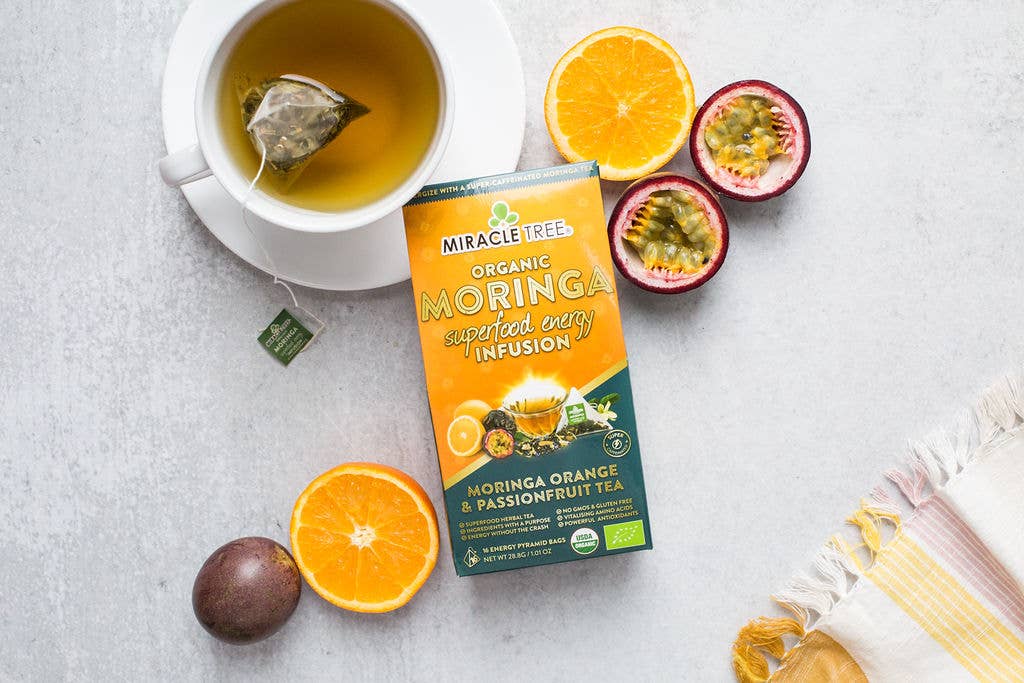 Miracle Tree - Wholesale Health/Detox Tea - Moringa Energy Tea: Orange Passionfruit10