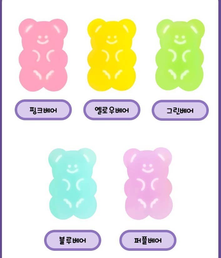 K-Wonderland - Vendita all'ingrosso Gomma da cancellare - Scatola di gomme a forma di orsetto gummy casuale e adorabile10