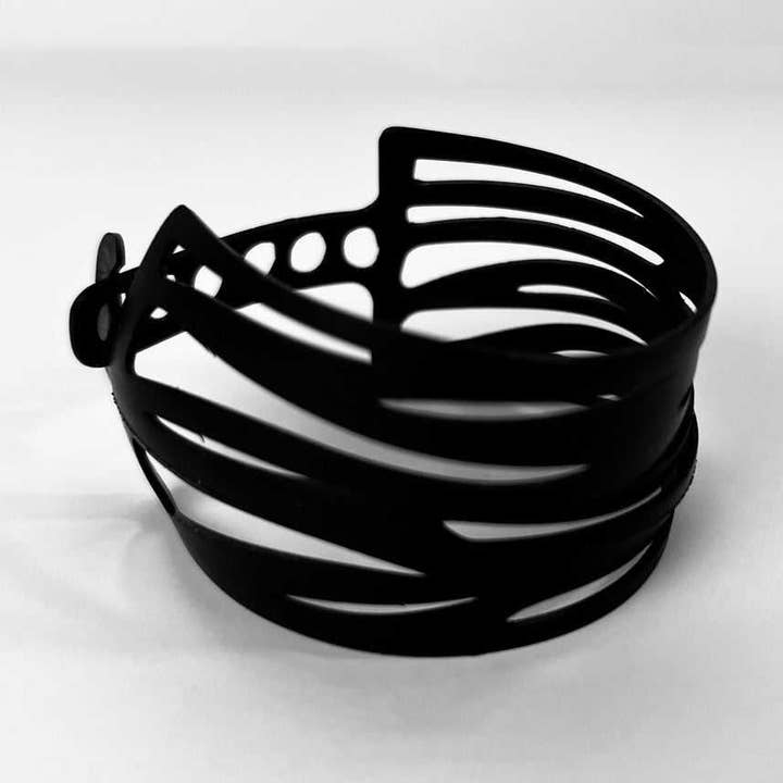 Pulsera de Cámara de Bicicleta Enrollada de Cebra para venta al por mayor de Kaden & Kai