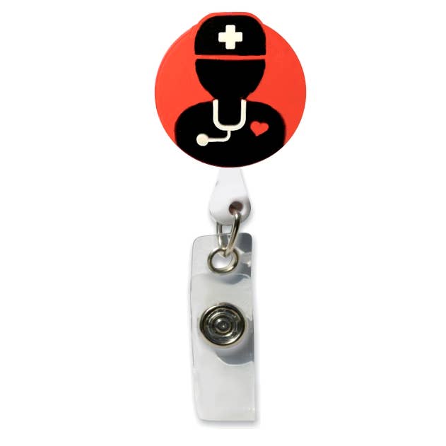 Männliche Krankenschwester Gummi Badge Holder für den Großhandel von Smart Charms