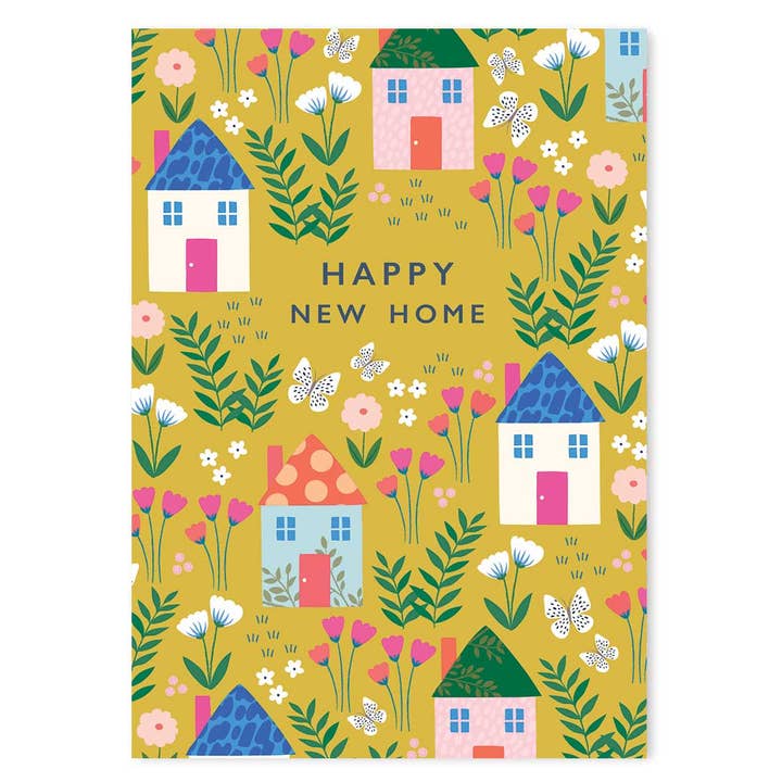 Klara Hawkins - Wholesale Housewarming Card - Happy New Home Patterned Card