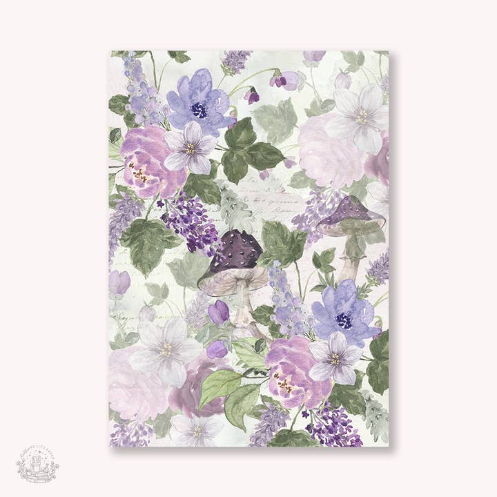 Vellum Paper - Fairy Garden (A4 size) for wholesale by Hello Petite Paper